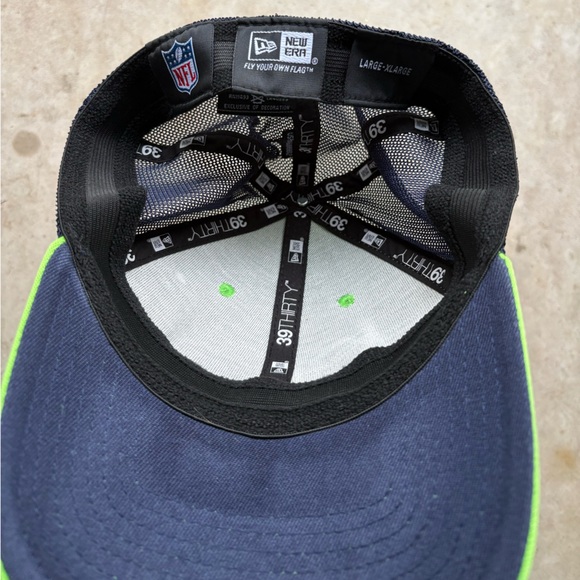New Era Seattle Seahawks stretch fitted hat - Picture 2 of 4